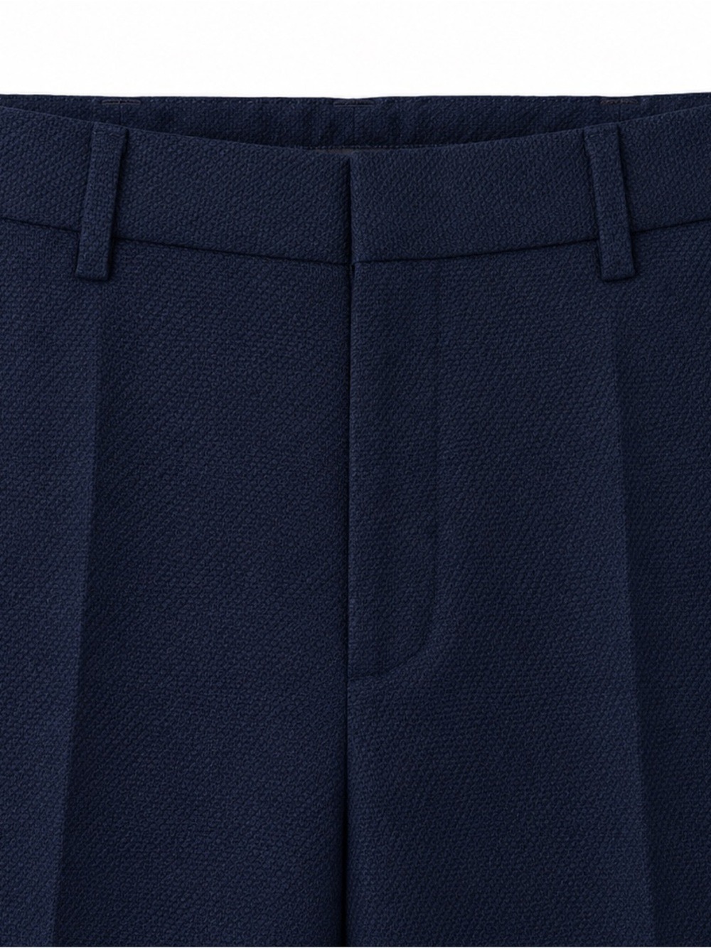 Reiss Navy High-Rise Straight-Leg Trousers - Picture 8 of 8